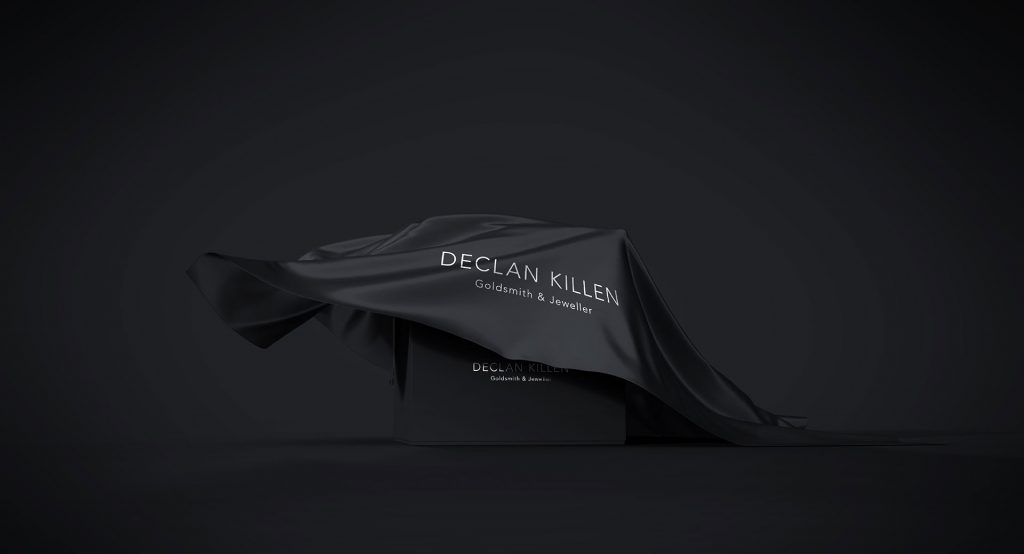 Declan Killen jewellery box under black silk