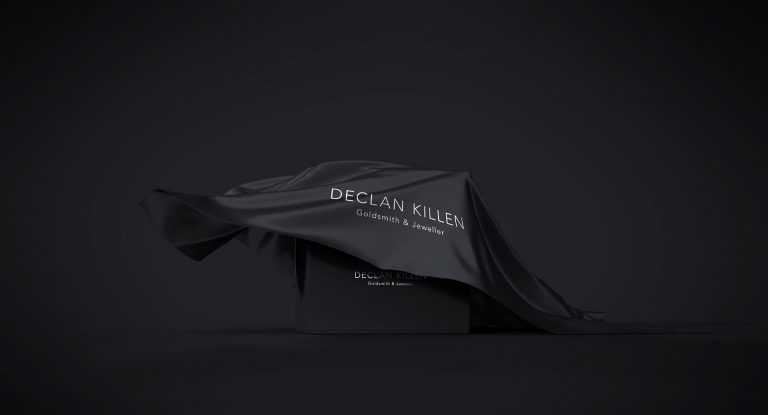 Declan Killen jewellery box under black silk