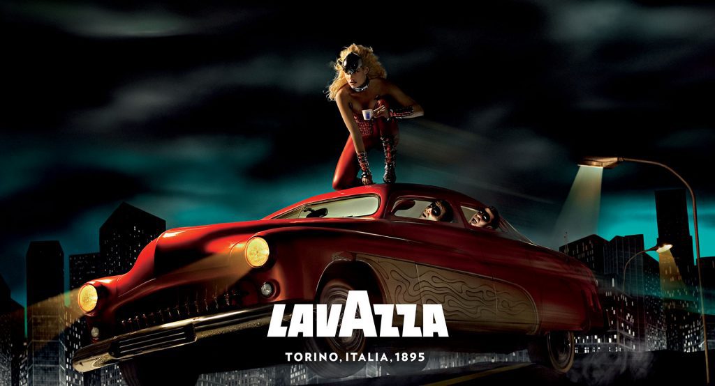 Lavazza point of sale and packaging