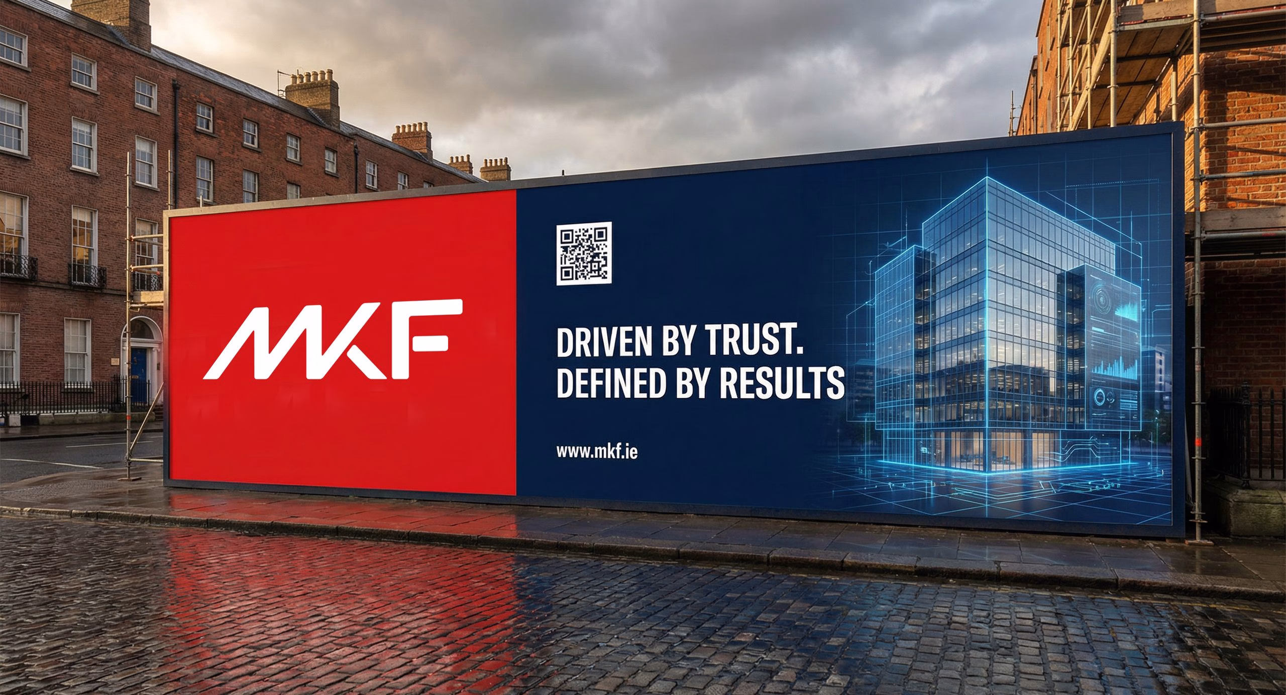 MKF Property Services brand identity by Design Minds
