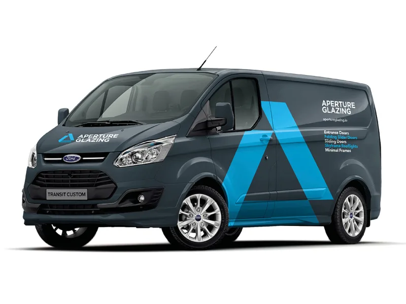 Aperture Glazing livery on a van