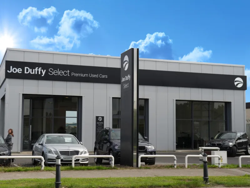 Joe Duffy Select premises with the new signage