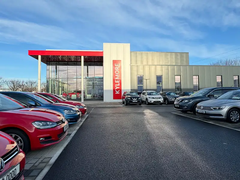 Kylemore Cars dealership with the new signage