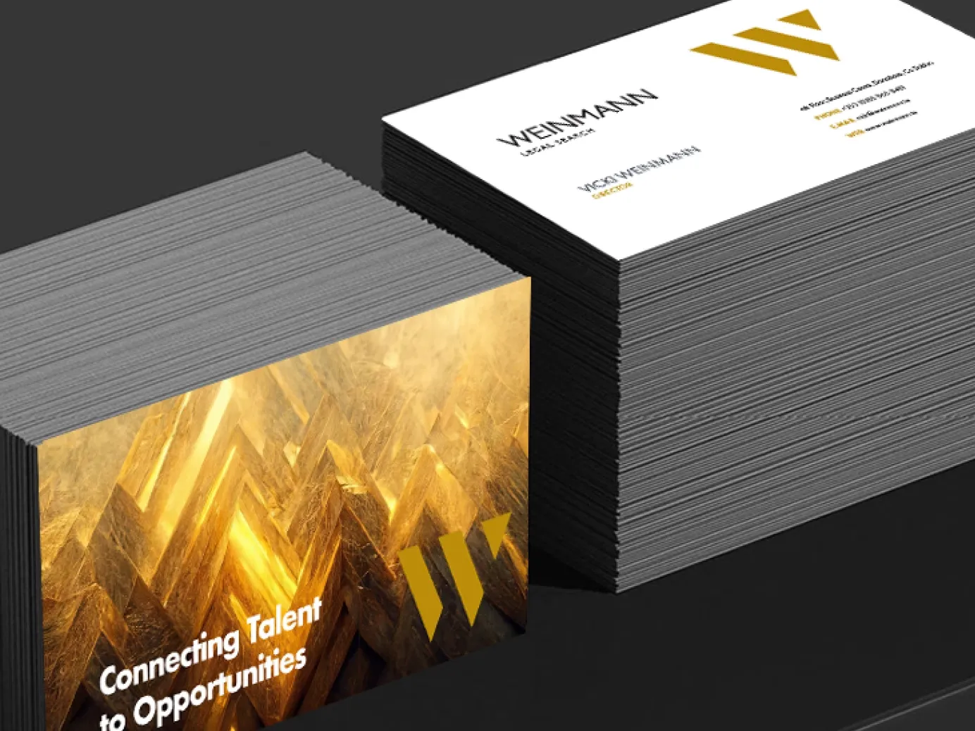 Weinmann Legal Search business cards